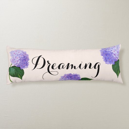 Sweet Dreams Pink Hydrangea Body Pillow Lichaamskussen (Achterkant)