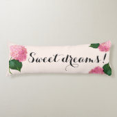 Sweet Dreams Pink Hydrangea Body Pillow Lichaamskussen (Voorkant)