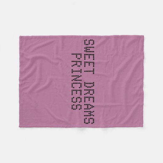 Sweet Dreams Princess Fleece Deken (Voorkant (Horizontaal))