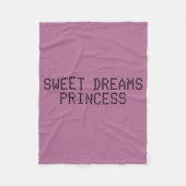 Sweet Dreams Princess Fleece Deken (Voorkant)