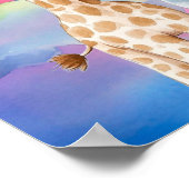 Sweet Dreams Rainbow Elephant & Giraffe Nursery  Poster (Hoek)