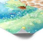 Sweet Dreams Rainbow Elephant & Giraffe Nursery  Poster (Hoek)