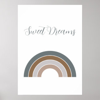 Sweet Dreams Rainbow Rosewood en Lavender Poster