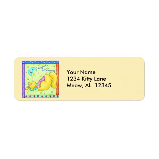 Sweet Dreams Return Address Label (Voorkant)