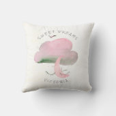 Sweet Dreams Roze Cloud & Moon Nursery Kussen (Achterkant)