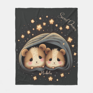 Sweet Dreams Schattige Design Hamster Gepersonalis Fleece Deken