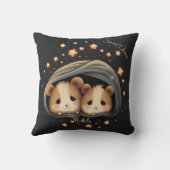Sweet Dreams Schattige Design Hamster Gepersonalis Kussen (Achterkant)
