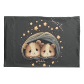 Sweet Dreams Schattige Design Hamster Gepersonalis Kussensloop (Achterkant)