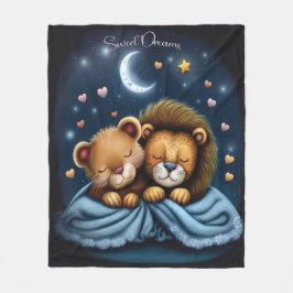 Sweet Dreams Schattige Design Lion Fleece Deken