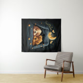 Sweet Dreams Schattige Design Puppy Wandkleed (In Situ (horizontaal))