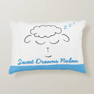 Sweet Dreams schattige Lamb gepersonaliseerd met g Accent Kussen