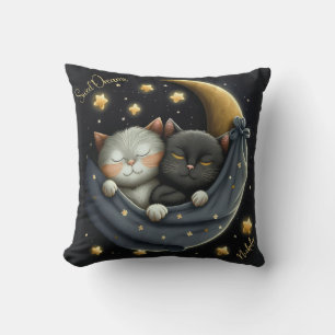 Sweet Dreams Schattige ontwerp Kitten gepersonalis Kussen