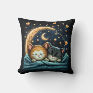 Sweet Dreams Schattige ontwerp Kitten gepersonalis Kussen