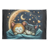 Sweet Dreams Schattige ontwerp Kitten gepersonalis Kussensloop (Achterkant)