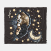 Sweet Dreams Schattige ontwerp Puppy gepersonalise Fleece Deken (Voorkant (Horizontaal))