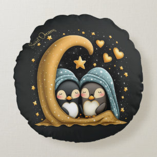Sweet Dreams Schattigee Design Pinguïn Rond Kussen