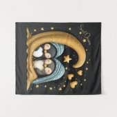 Sweet Dreams Schattigee Design Pinguïn Wandkleed (Voorkant (horizontaal))