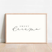 Sweet Dreams Script Nursery Decor Poster