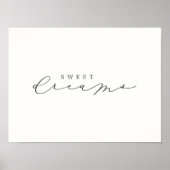 Sweet Dreams Script Nursery Decor Poster (Voorkant)