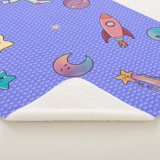 Sweet dreams soft violet sherpa deken (3/4)