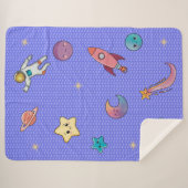 Sweet dreams soft violet sherpa deken (Voorkant (horizontaal))