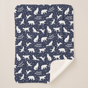 Sweet Dreams Star Constellations Sherpa Deken