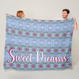 Sweet Dreams Style Fleece Deken