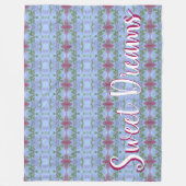 Sweet Dreams Style Fleece Deken (Voorkant)