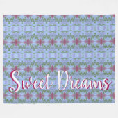 Sweet Dreams Style Fleece Deken (Voorkant (Horizontaal))