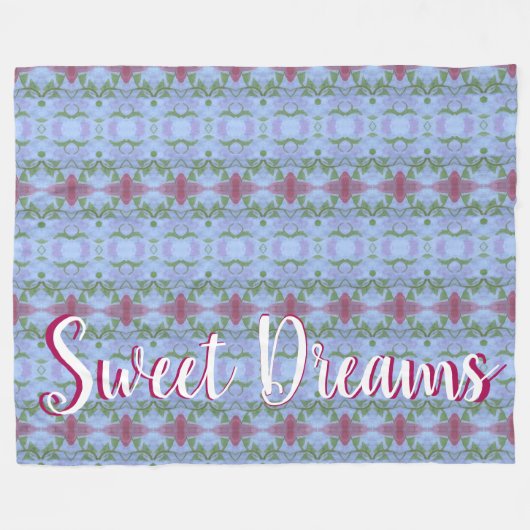 Sweet Dreams Style Fleece Deken (Voorkant (Horizontaal))