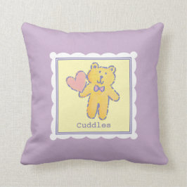 Sweet Dreams Teddy Bear met Heart Baby Lavender Kussen