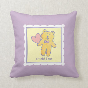 Sweet Dreams Teddy Bear met Heart Baby Lavender Kussen