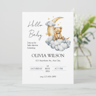 Sweet Dreams Teddy Bear on the Moon Kaart