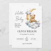 Sweet Dreams Teddy Bear on the Moon Kaart (Voorkant / Achterkant)