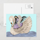 Sweet Dreams (The Angel & The Swan) Briefkaart (Voorkant / Achterkant)