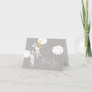 Sweet Dreams Twin Bunny Bedankt Kaart