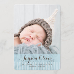 Sweet Dreams Two Photo Modern Birth Announounding Aankondiging