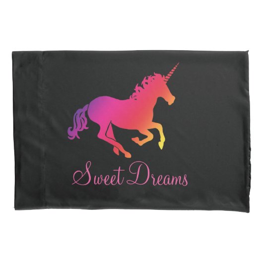 Sweet Dreams Unicorn Kussensloop (Voorkant)