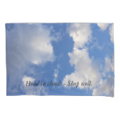 Sweet Dreams van Blauwe Hemel & Lovely Clouds Kussensloop (Voorkant)