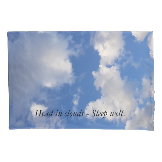 Sweet Dreams van Blauwe Hemel & Lovely Clouds Kussensloop (Voorkant)