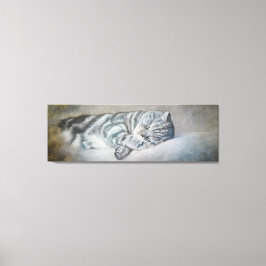 Sweet Dreams van een Britse Korthaar Canvas Afdruk