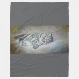 Sweet Dreams van een Britse Korthaar Fleece Deken