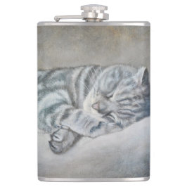 Sweet Dreams van een Britse Korthaar Heupfles