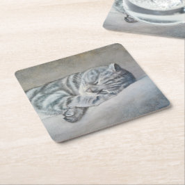 Sweet Dreams van een Britse Korthaar Kartonnen Onderzetters