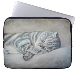 Sweet Dreams van een Britse Korthaar Laptop Sleeve