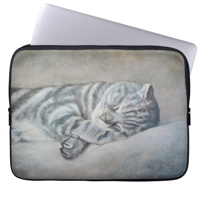 Sweet Dreams van een Britse Korthaar Laptop Sleeve (Voorkant)