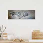 Sweet Dreams van een Britse Korthaar Poster (Keuken)