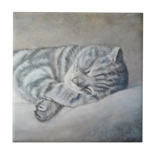 Sweet Dreams van een Britse Korthaar Tegeltje (Voorkant)