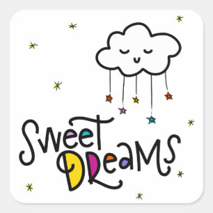 Sweet Dreams Vierkante Sticker