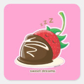 Sweet Dreams Vierkante Sticker (Voorkant)